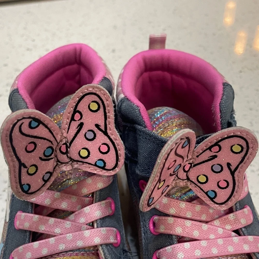 Disney Minnie Mouse Kids Sneakers - Pink and Gray size 12